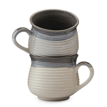 Load image into Gallery viewer, Vegan Grooved Tea Cups - Set of Six