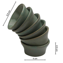 Load image into Gallery viewer, Vegan Flared Dip Bowls/ Sauce Boats/Sauce Dips-Pack of Six- 40 Ml