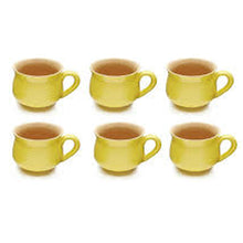 Load image into Gallery viewer, Vegan Grooved Tea Cups - Set of Six