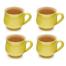 Load image into Gallery viewer, Vegan Grooved Tea Cups - Set of Four