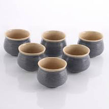 Load image into Gallery viewer, Vegan Grooved Tea Tumblers - Set of Six