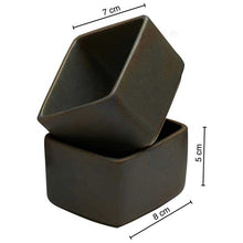 Load image into Gallery viewer, Vegan Rectangular Bowl/ Sugar Caddy/ Sachet Holder - SET OF TWO