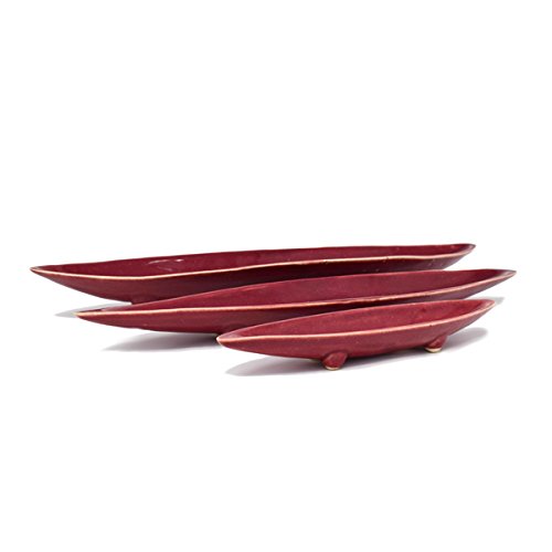 Boat Shaped Platters - Set of Three