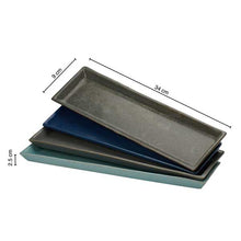 Load image into Gallery viewer, Vegan Sleek Rectangular Tray/ Platter - Set of Two