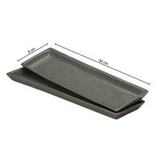 Load image into Gallery viewer, Vegan Sleek Rectangular Tray/ Platter - Set of Two