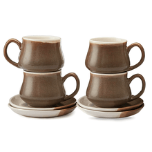 Load image into Gallery viewer, Vegan Traditional Matka Style Tea Cups &amp; Saucers Premium - Set Of Six
