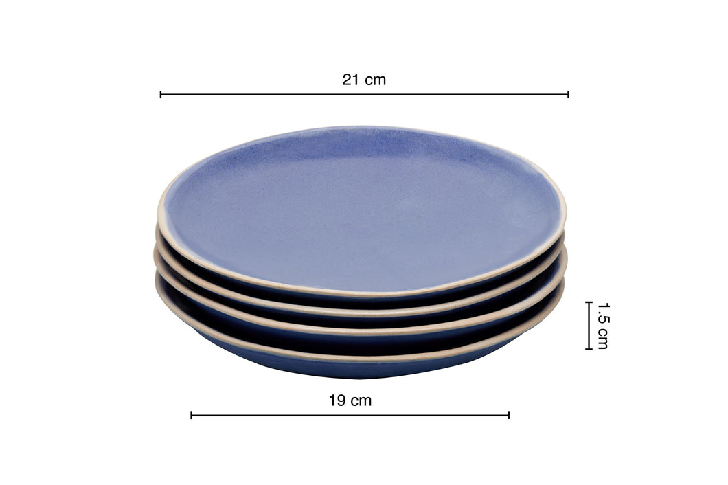 8 Inch Round Plate-Set of 4