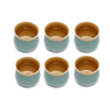 Load image into Gallery viewer, Vegan Grooved Tea Tumblers - Set of Six
