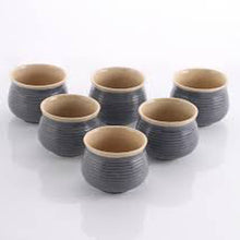 Load image into Gallery viewer, Vegan Grooved Tea Tumblers - Set of Six
