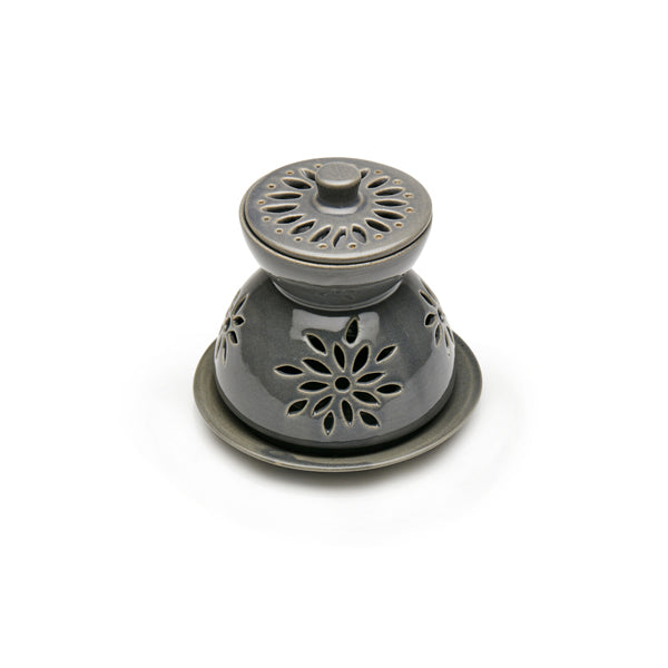 Vegan Aroma Oil Diffuser With Plate & Lid- 6 Inch