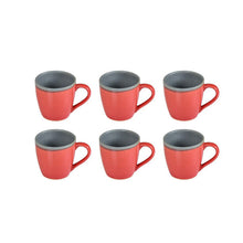 Load image into Gallery viewer, Vegan Set/Pack of Six Ceramic Coffee Mugs (325ml)
