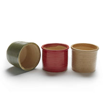 Load image into Gallery viewer, Vegan Ribbed Portable Planter - Indoor or Outdoor (Set of Two any color)
