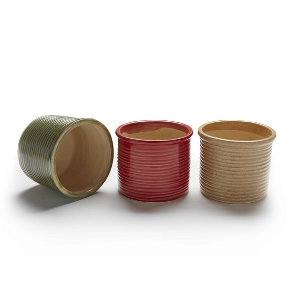 Vegan Ribbed Portable Planter - Indoor or Outdoor (Set of Two any color)