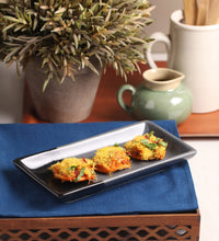 Load image into Gallery viewer, Vegan Ceramic Rectangular Serving Tray Multi Colored
