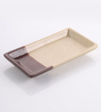 Load image into Gallery viewer, Vegan Ceramic Rectangular Serving Tray Multi Colored
